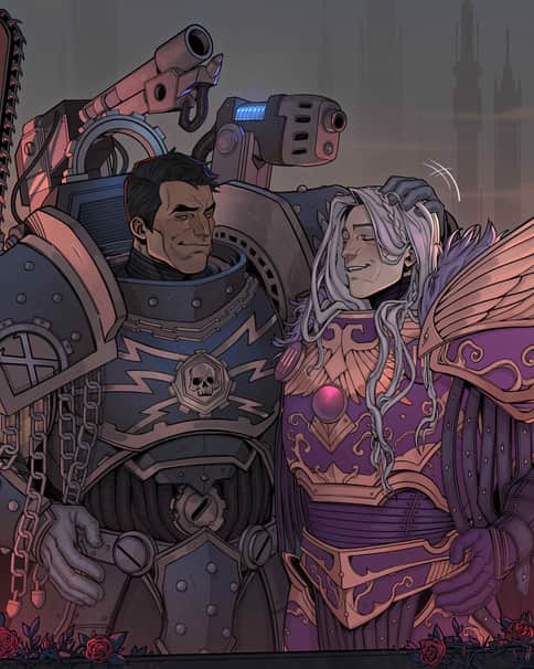 Ferrus and Fulgrim by Alexander Bagryany 