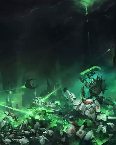 Necrons vs T’au by Jaime Martinez 