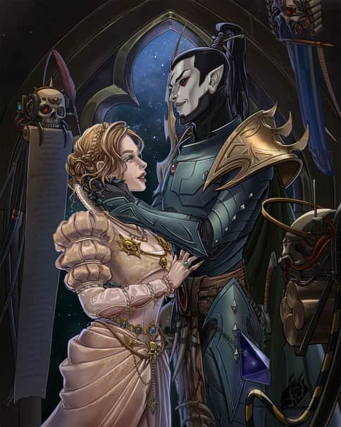 Aurelia von Valancius and Marazhai Aezyrraesh by Inkary Aurelia von Valancius and Marazhai Aezyrraesh by Inkary