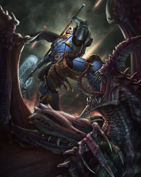 Black Lion vs Hive Tyrant by Daniel Rosa Tauroni 