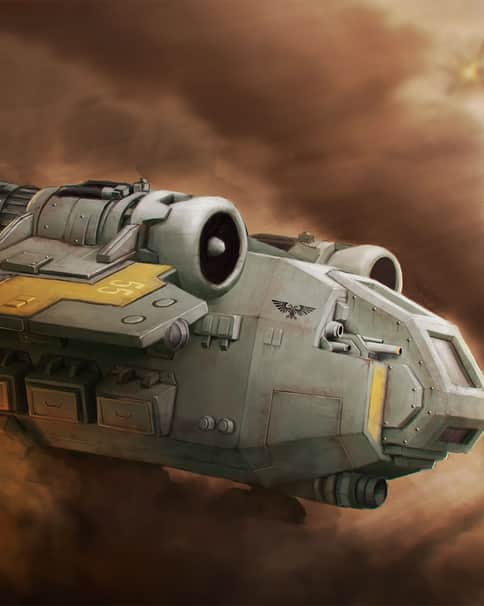Imperial Navy Arvus Lighter by Andrei Greenchuk 
