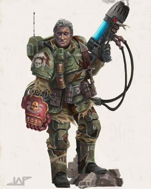 Kasrkin Soldier by Josep Pérez Pardo 