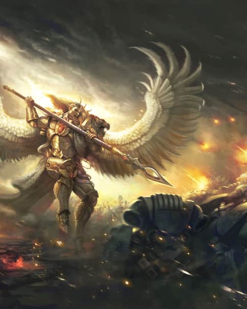 Sanguinius Battle by Victor Fernández 