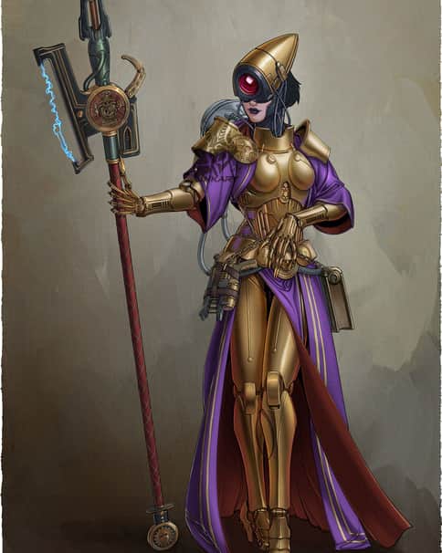 Tech-priest Collectae-Metalliaxis by Inkary 