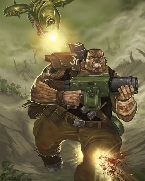 Blight Drone vs Ogryn by Dimitri Bielak