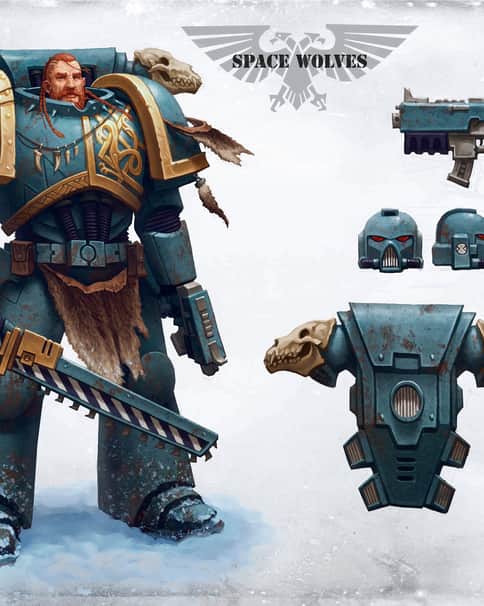 Space Wolves by Edgar Sanchez Hidalgo 