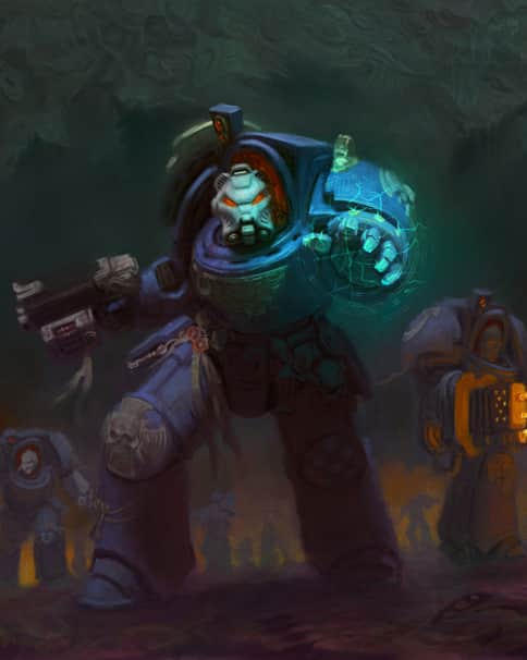 Ultramarines Advance by Reuben Blakeman 