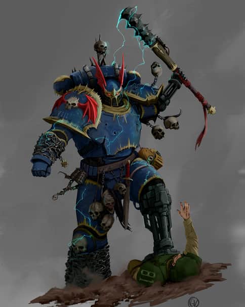 Night Lord Chaos Marine by George Vincent 