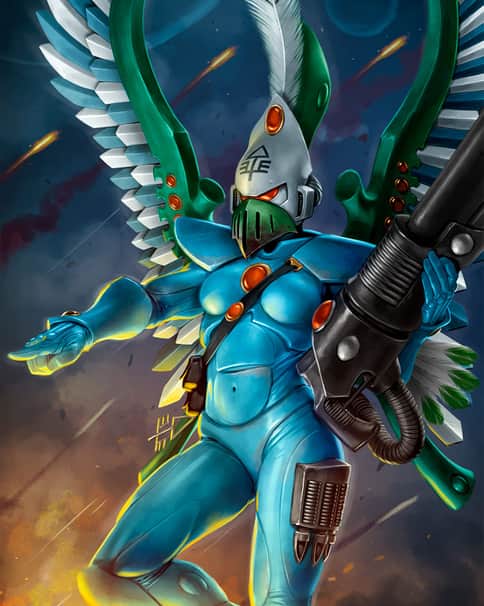Swooping Hawk Exarch by Israel Llona Swooping Hawk Exarch by Israel Llona