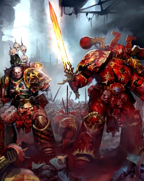 Iron Butchers vs Eldar Corsairs by George Earl Abalayan 