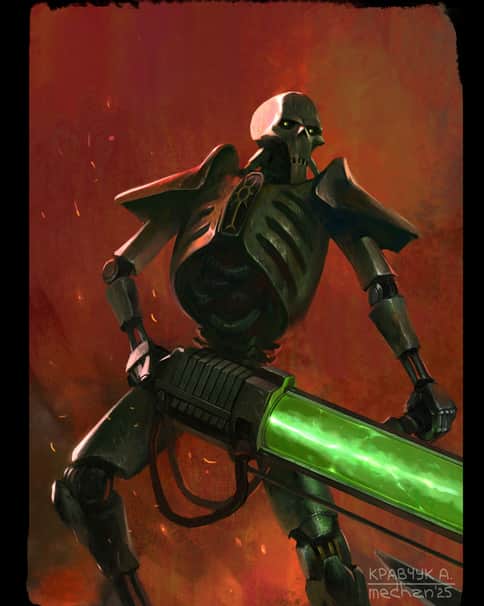 Necron Warrior by Aleksandr Kravchuk 