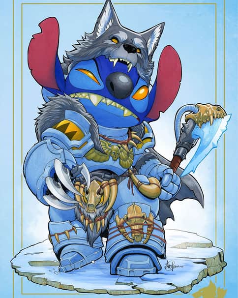 Space Wolves Stitch by Levi Cleeman 
