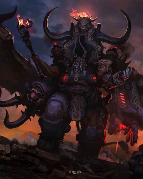 Daemon Prince of Hashut by Eddy González Dávila 