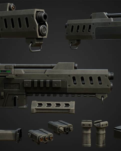 Modded Lasgun by Aleksandr Bortnik