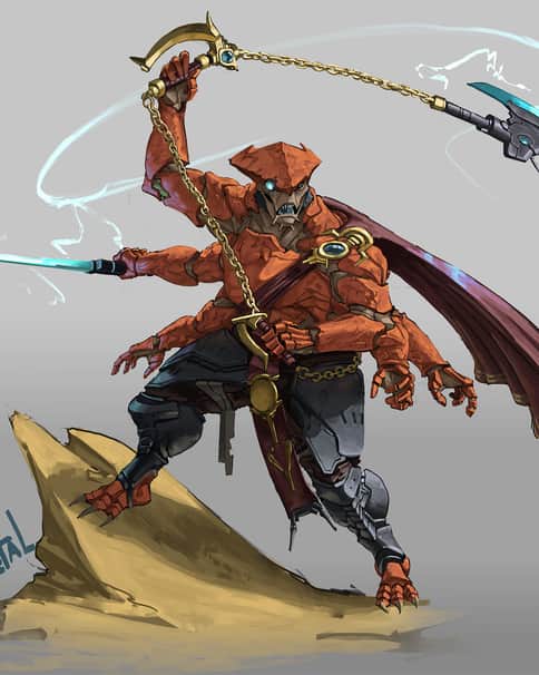 Thraxian Champion by Fire Metal 5 