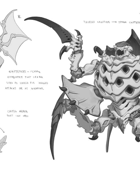 Tyranid Spawner and Skitters by Rok Kleva Ivančić 