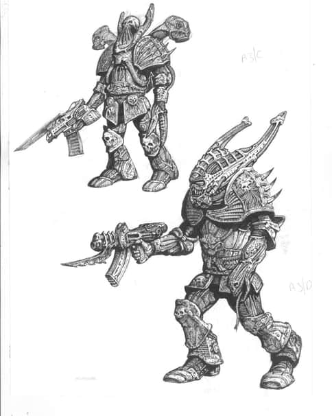 Chaos Space Marines by Tony Ackland Chaos Space Marines by Tony Ackland