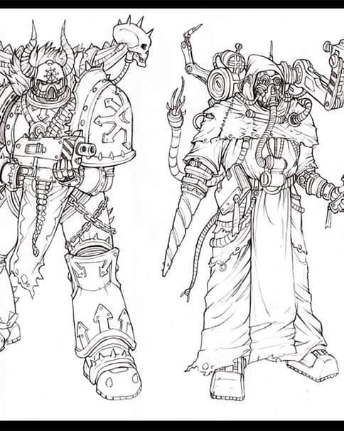 Warhammer Characters by Lieqi Hun 