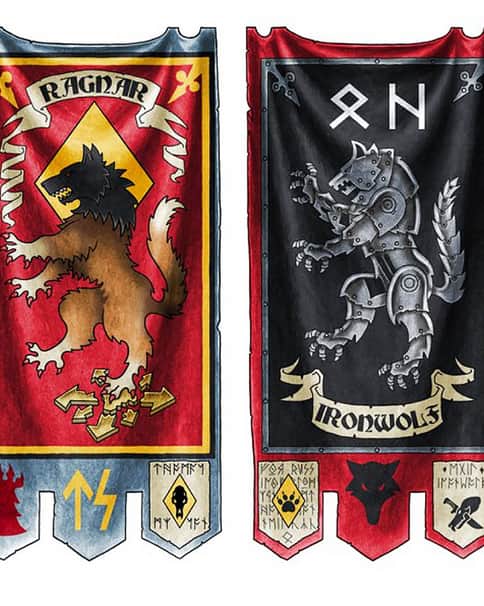 Space Wolf Banners by Neil Hodgson