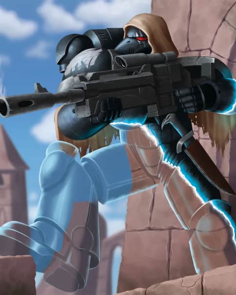 Raven Guard Sniper by Bartłomiej Vetinari 