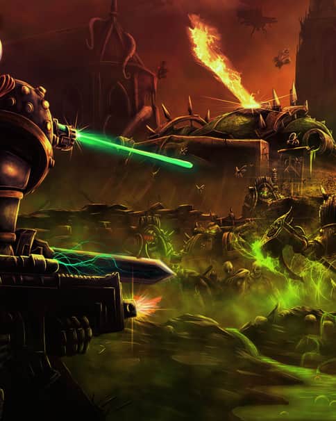 Death Guard vs Iron Warrior by Maclain Rowston 