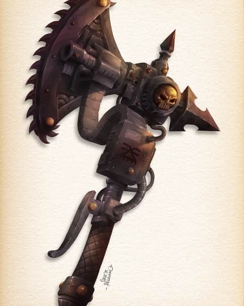 Khorne Berzerker Weapon by Christopher Regalario 