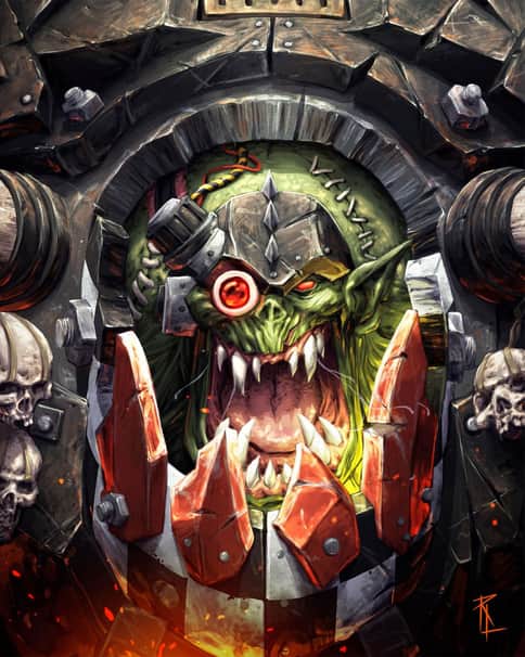 Ghazghkull Thraka by Rodrigo Lorenzo López 