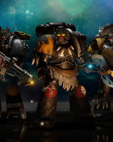 Space Wolves Squad by Rob Corcoran