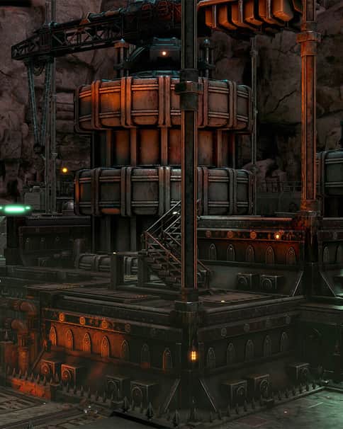 Underground Industrial Facility by Josiah Ward