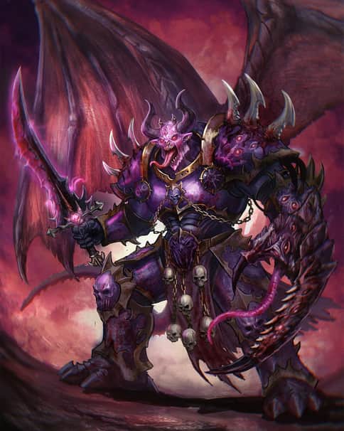 Daemon Prince of Slaanesh by Karim Babich 