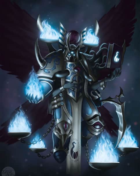 Mortarion serve Tzeentch by Bartłomiej Vetinari 