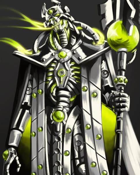 Necron Overlord by Artista Preguissosa 