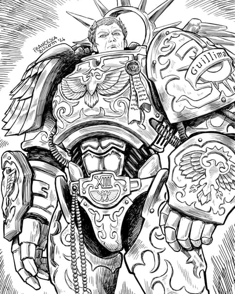 Roboute Guilliman by Francesca Biscotti 