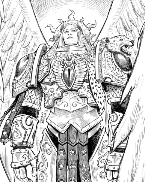 Sanguinius by Francesca Biscotti 