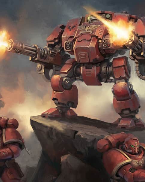 Blood Angels Dreadnought by Luke Serrano 