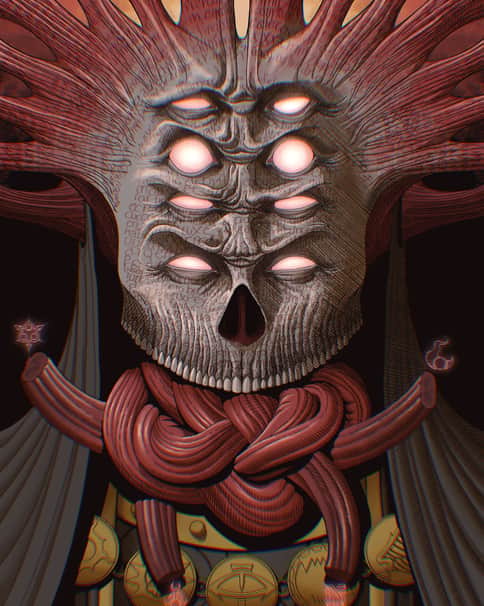 Daemon Primarch Lorgar by Manuel Antonio 