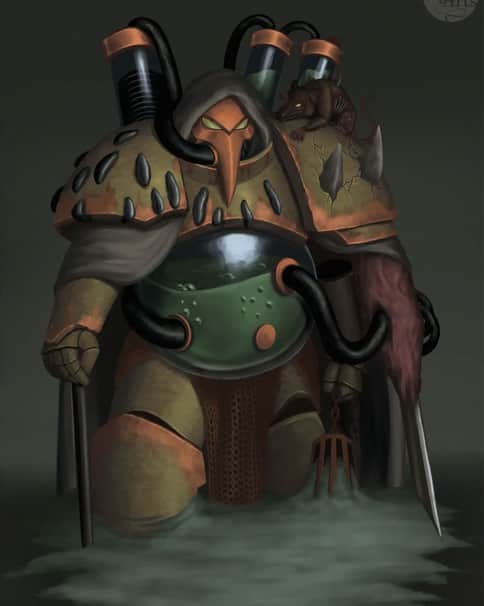 Death Guard Chaplain by Bartłomiej Vetinari 