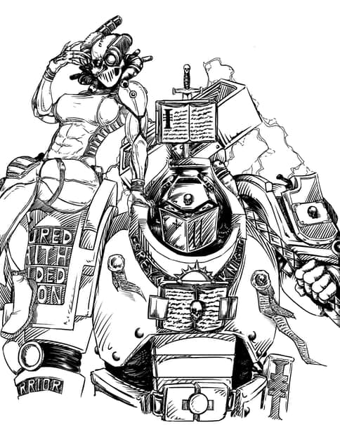 Grey Knight Paladin by spider_artz