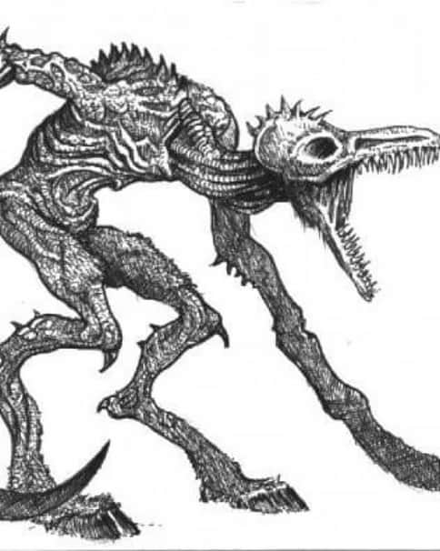 Lesser Demon of Malal by Tony Ackland 