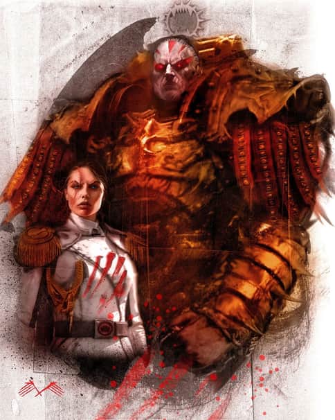 Lotara Sarrin and Angron by Arnguth Lotara Sarrin and Angron by Arnguth