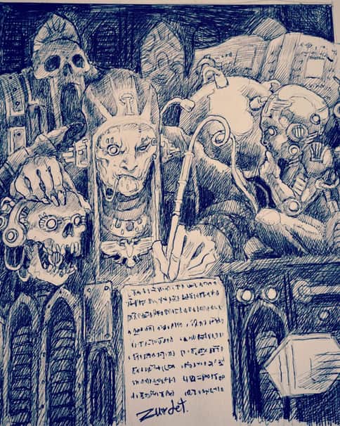 Scribe of the Ordo Chronos by Òscar Zurdet 