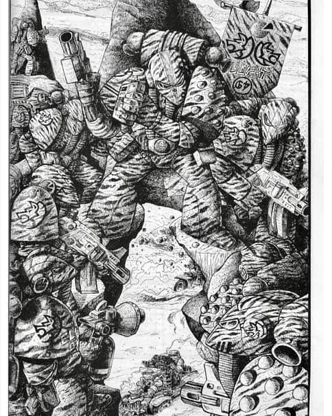 Space Wolves by Russ Nicholson