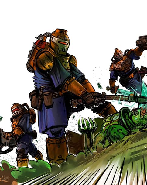 Void Breachers vs Death Guard by Sonny Zin 