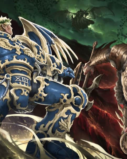 Guilliman vs Angron by Aba Ariel 