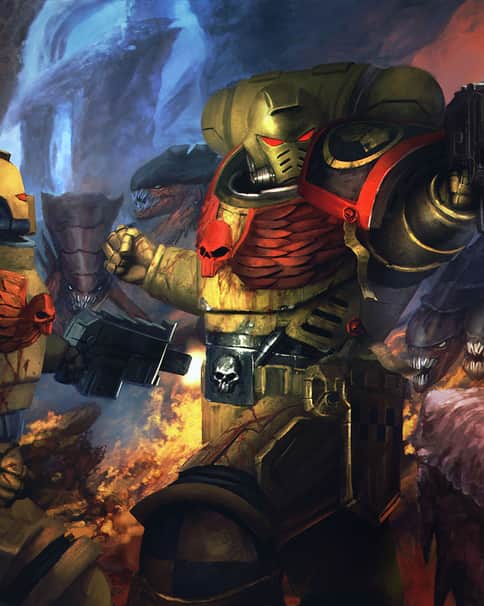 Imperial Fist vs Tyranids by Christos Zabaras 