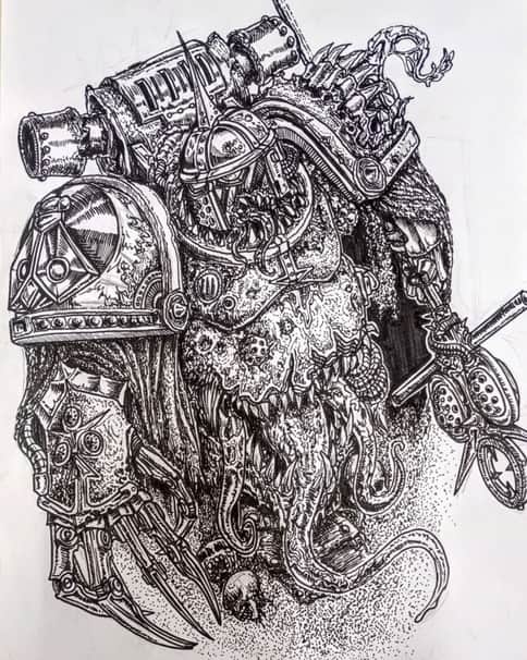 Plague Icon Bearer by Maximilian Kuhn 