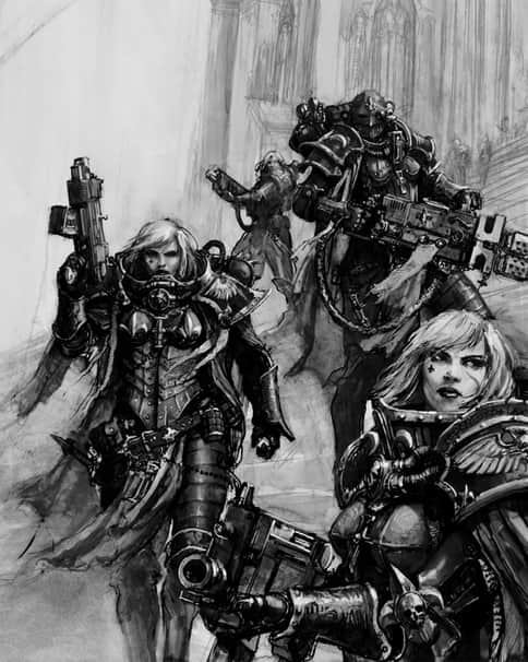 Sisters of Battle by Karl Kopinski 