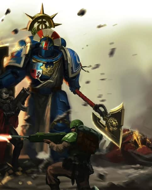 Ultramarine's 1st Company by George Earl Abalayan 