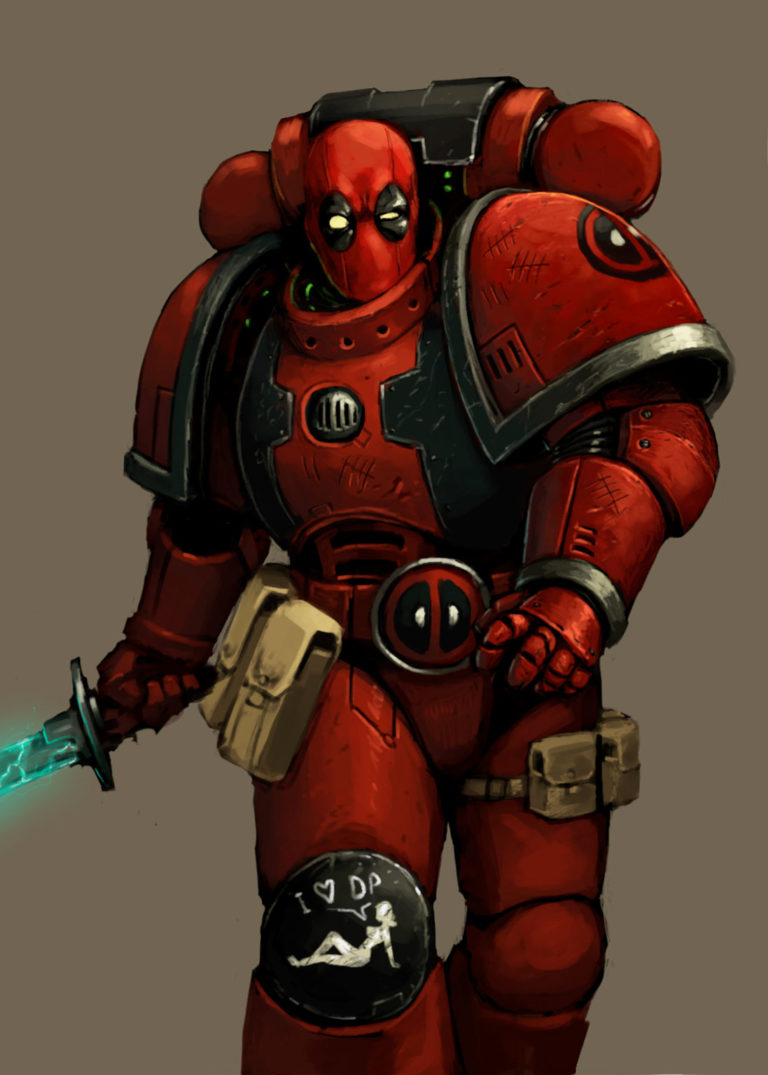 Deadpool Space Marine by Diego Fonteriz 