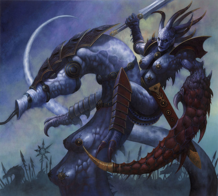 Slaanesh Daemons by Wayne England